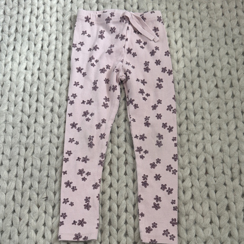 Zara Light Pink Floral Leggings